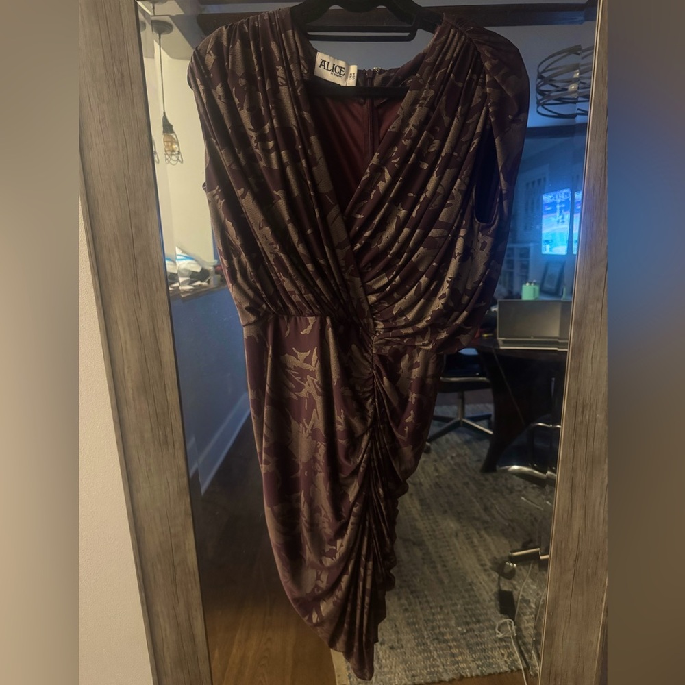 Alice Temperley ruched cocktail dress size 4, never worn